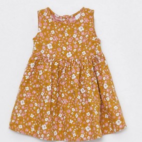 LC Waikiki ECO Bicycle Collar Printed Baby Girl Dress